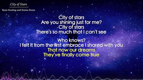 city of stars ryan gosling lyrics|ryan gosling girlfriend.